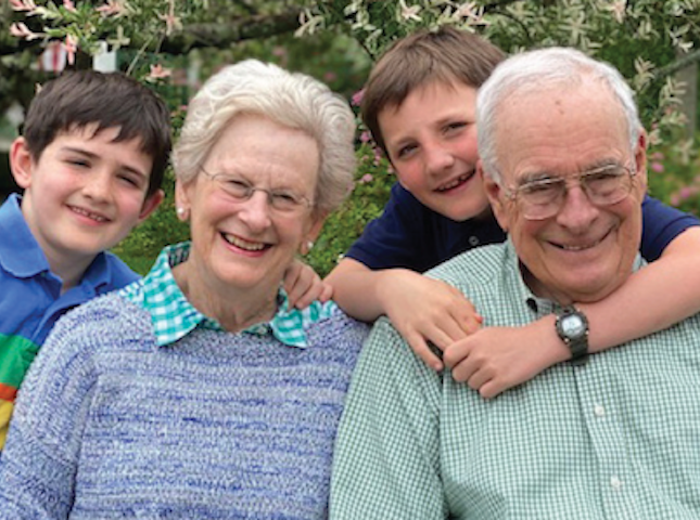 Karen and Warren McFarlan with their grandchildren