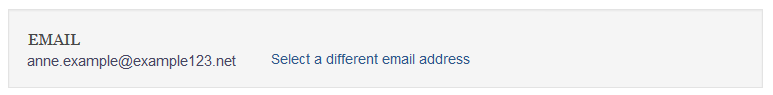 Your Current Email Address