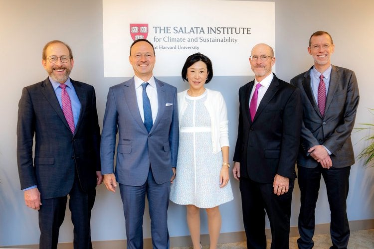 The Salatas with Provosts and Dean
