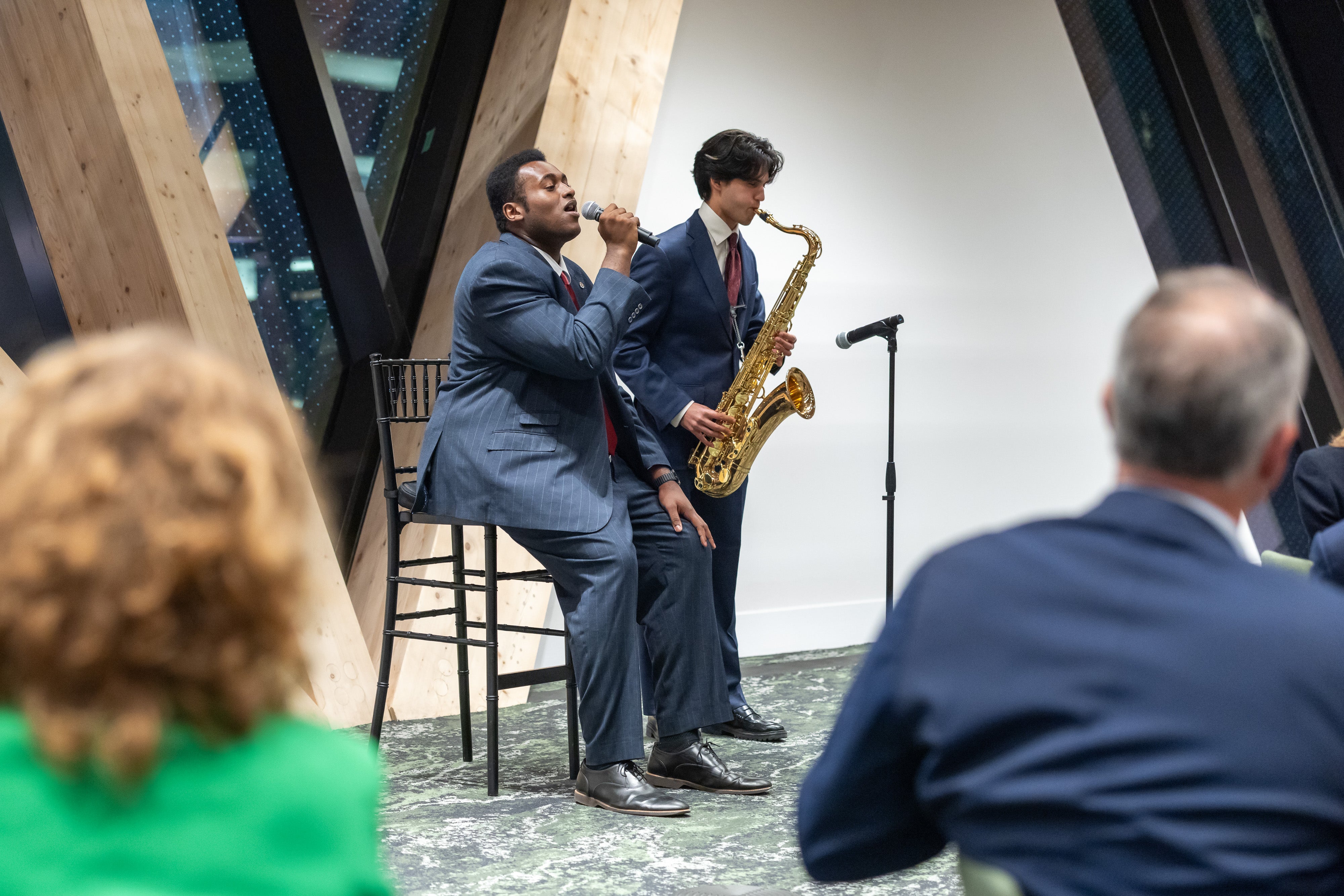 Harvard students perform for guests at the 2025 Global Advisory Council meeting.
