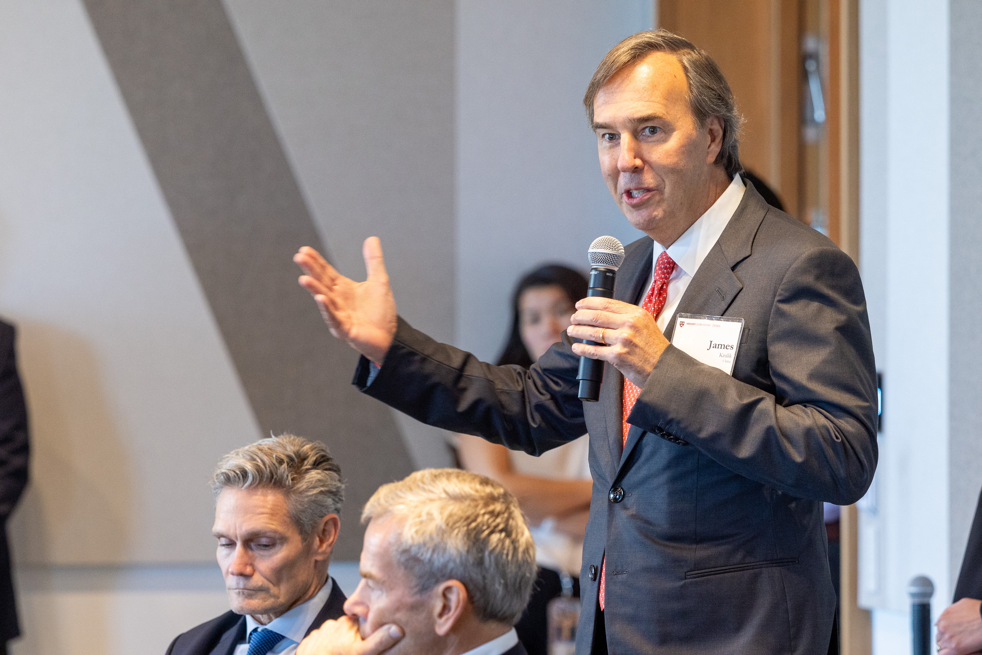 James C. Kralik speaks at the 2025 Global Advisory Council meeting.