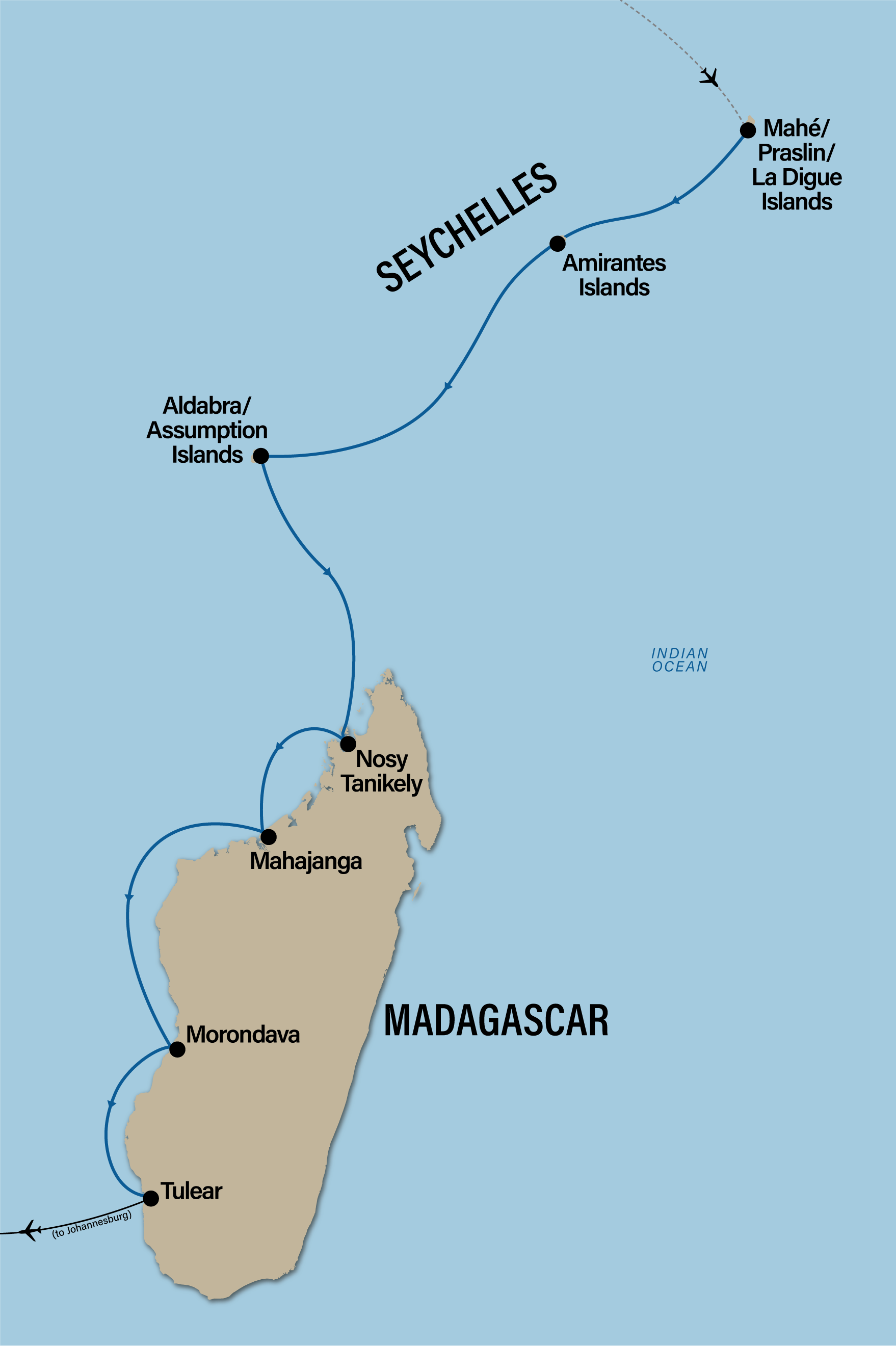 itinerary map