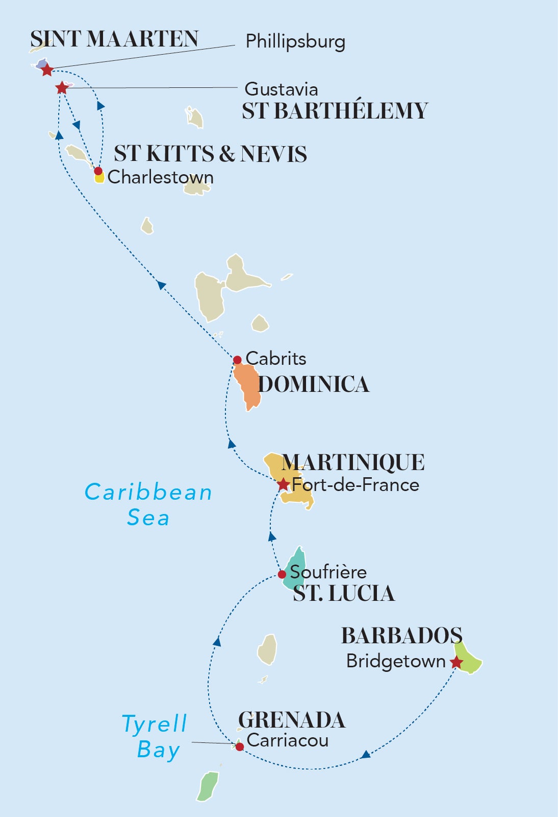 itinerary map