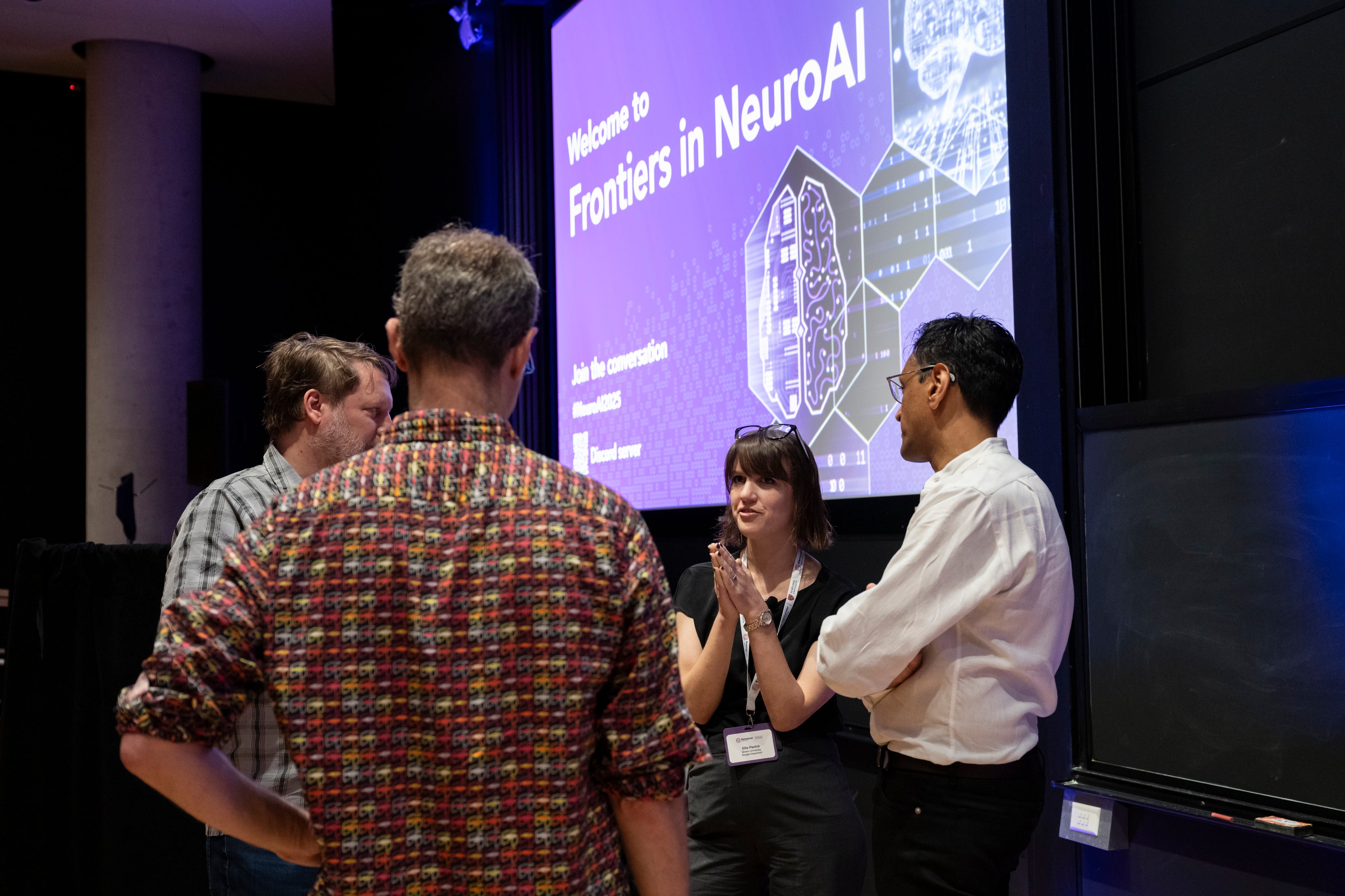 Attendees at a Kempner Institute event on neuroAI.
