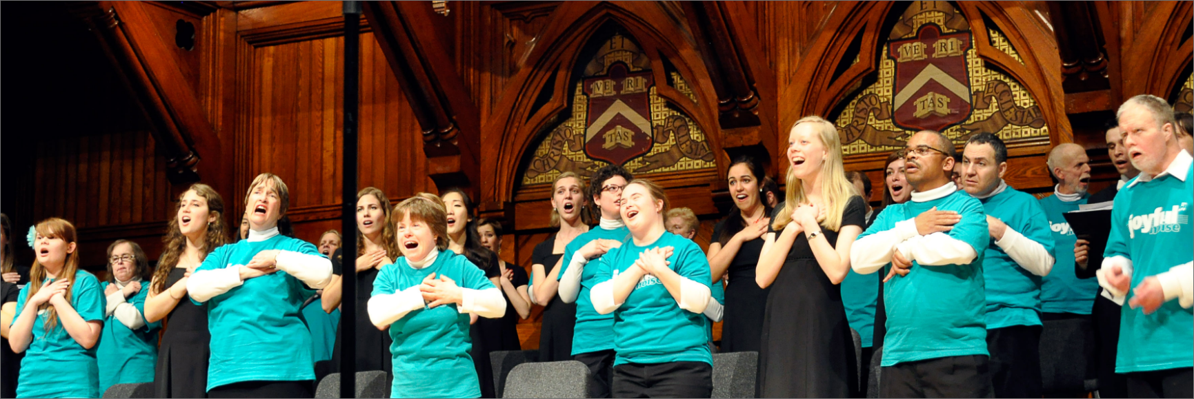 The Harvard-Radcliffe Collegium Musicum hosting Joyful Noise at Sanders Theatre