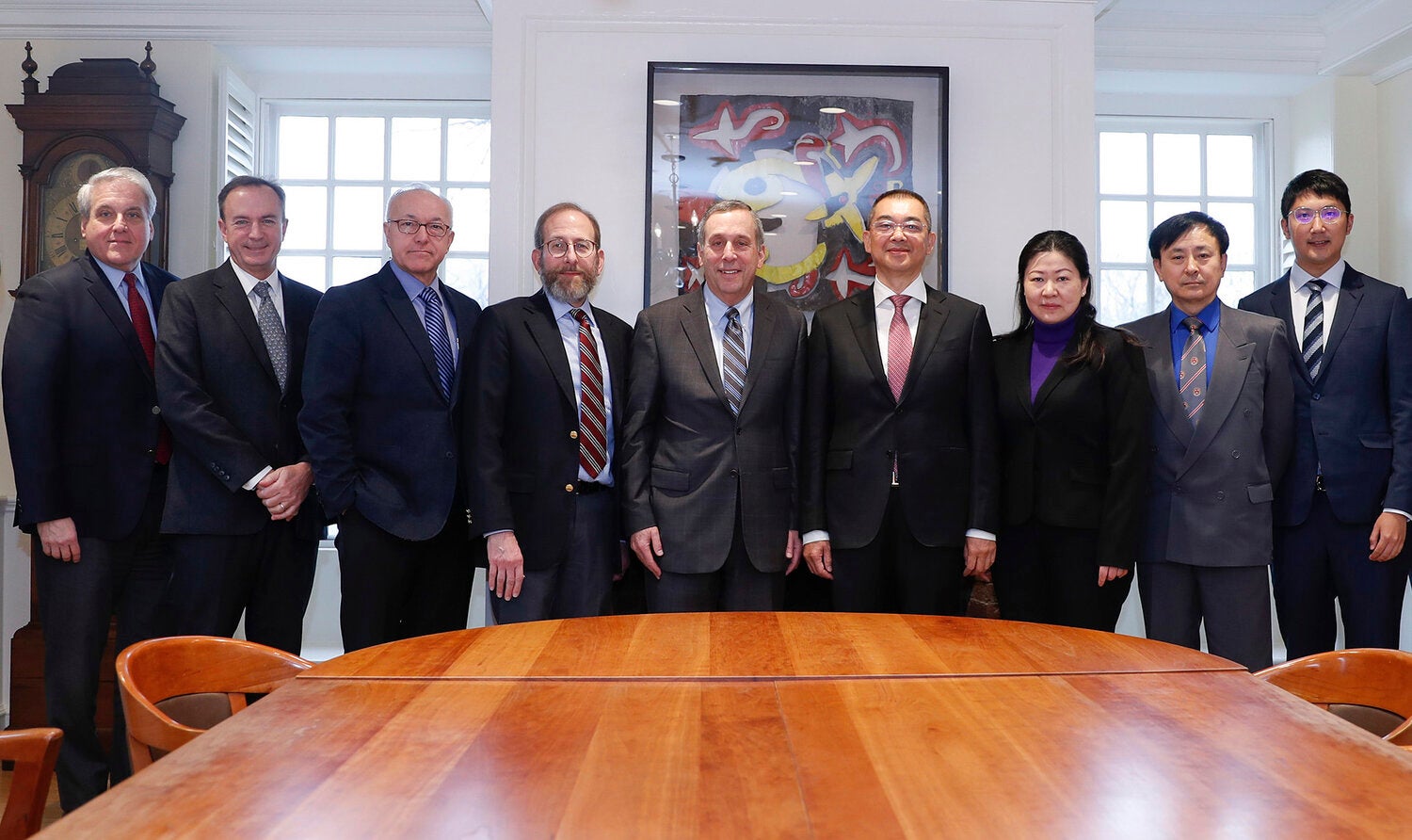 Harvard leaders with China Evergrande Group