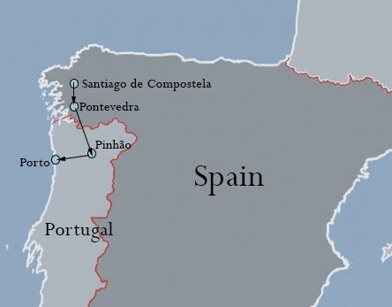 itinerary map