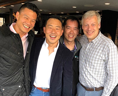 Mike Choe '94 and friends at Reunion