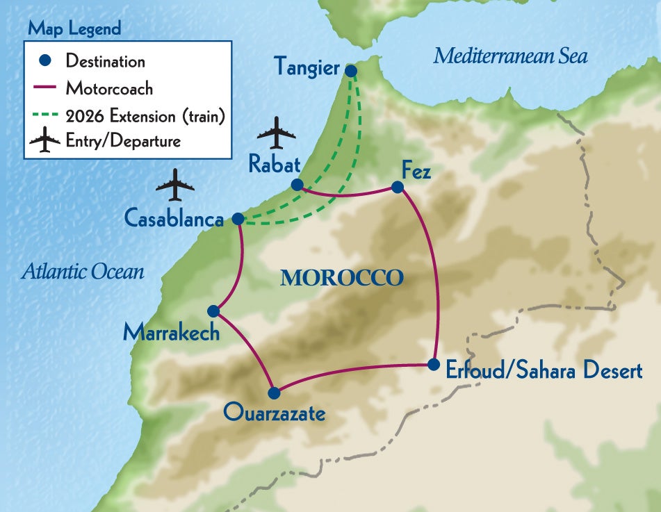 itinerary map