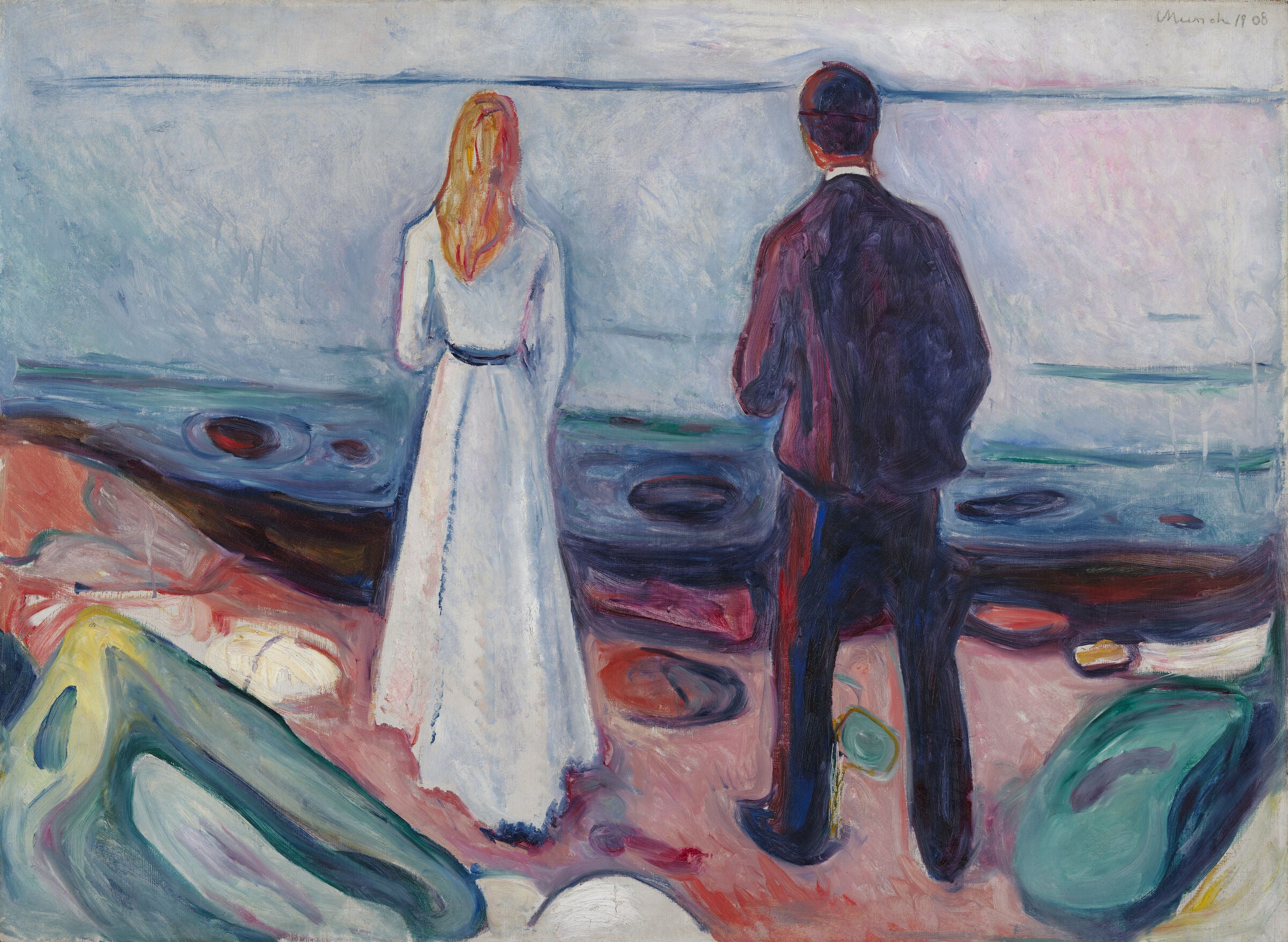 Edvard Munch's oil on canvas titled Two Human Beings