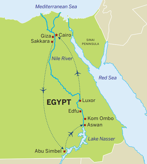 map of itinerary