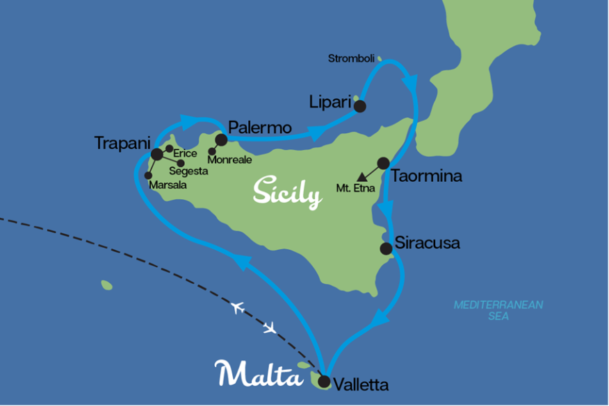 itinerary map