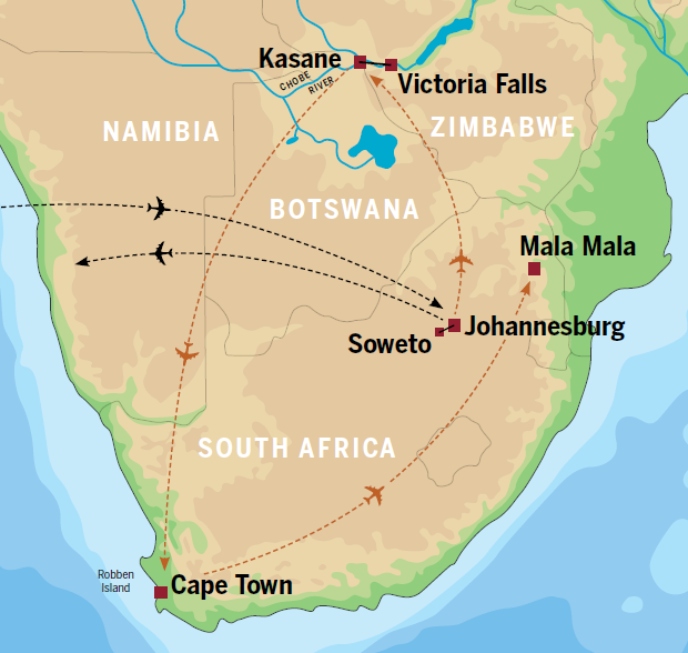itinerary map