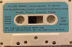 Casette tape for Allison and Ben