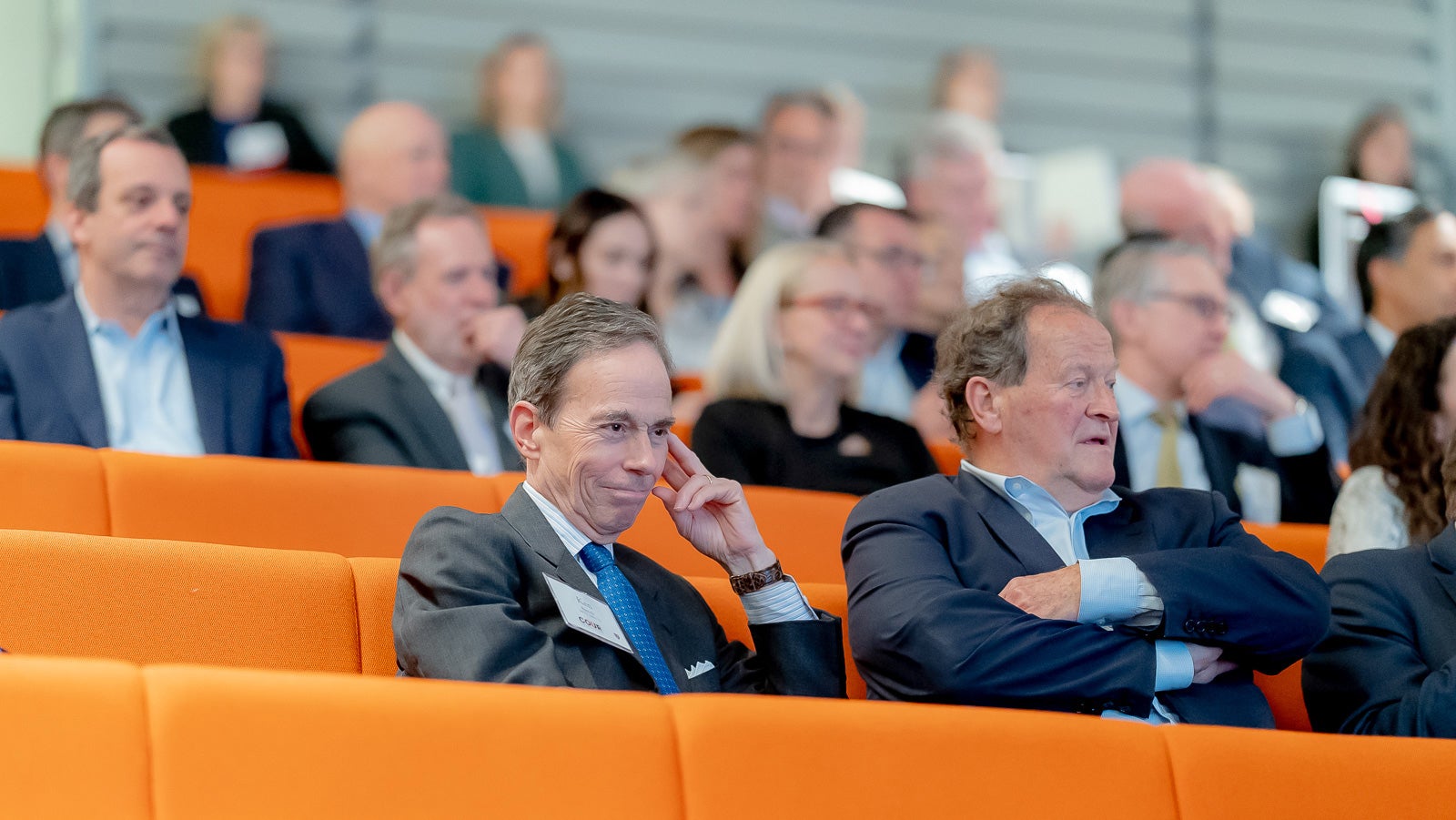 COUR members listen intently to the first-generation Harvard alumni panel