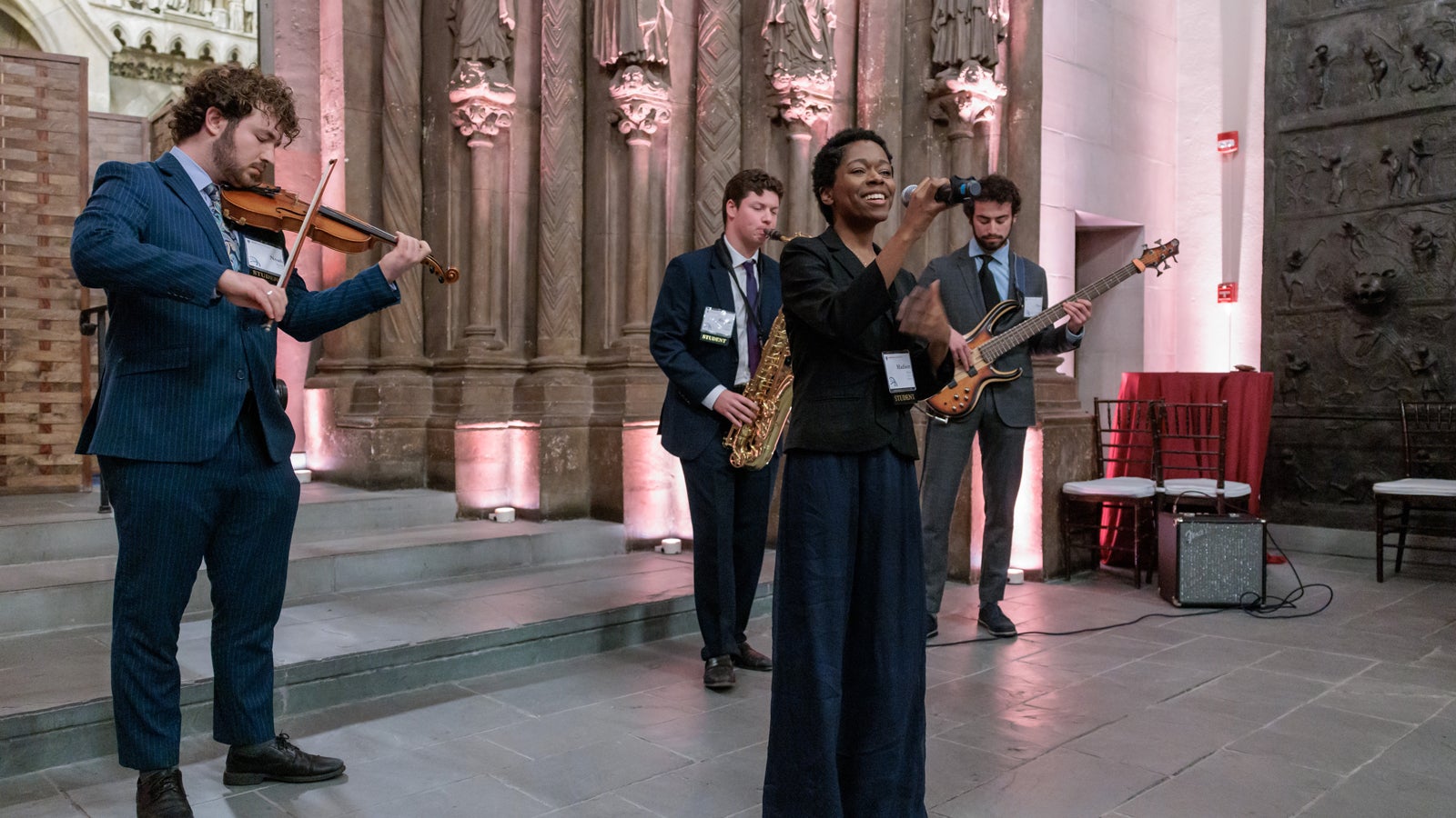 Harvard students performing for guests at the 2024 Global Advisory Council meeting.