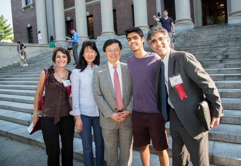 Paul Choi with fellow alumni. 