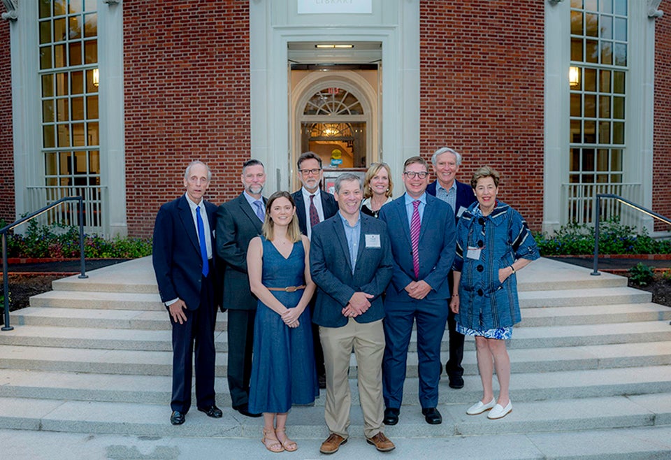 Architecture and Library staff responsible for the renovation of Houghton Library