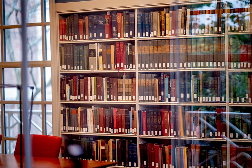 A newly renovated space in Houghton Library