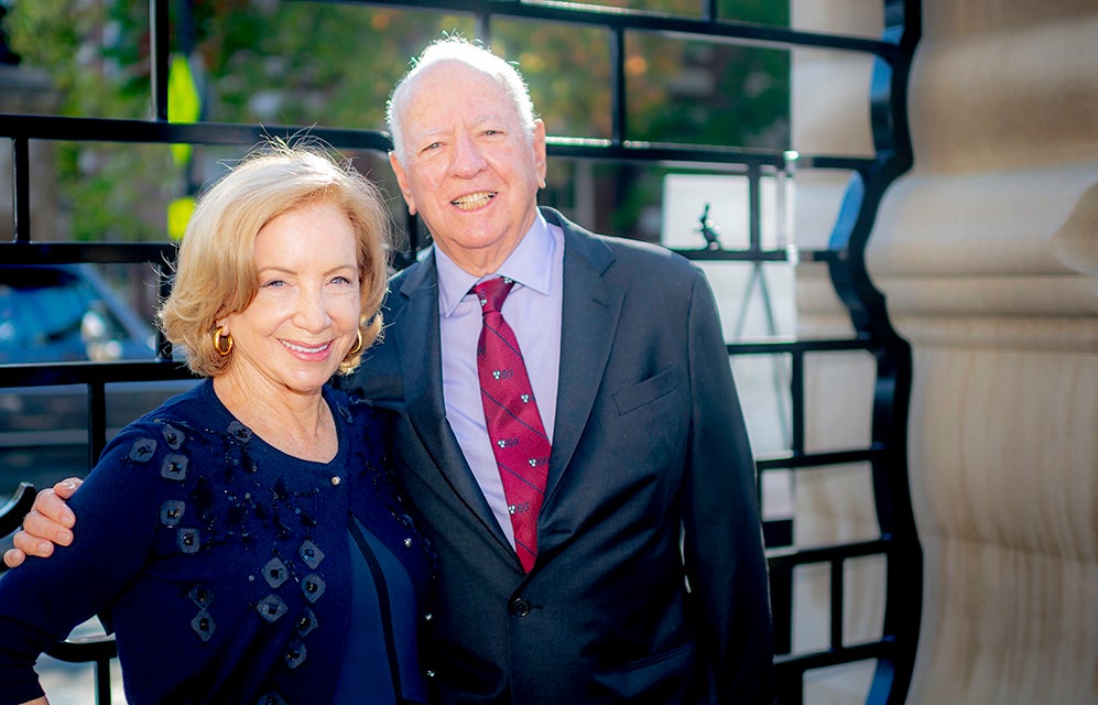 Peter and Susan Solomon in front of the Solomon Gate