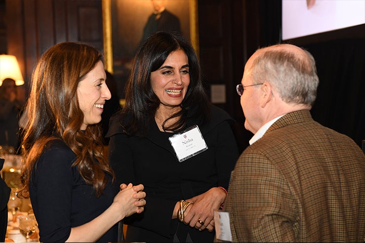 Guests chatting