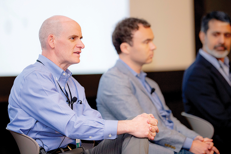 David Mooney participates in a panel