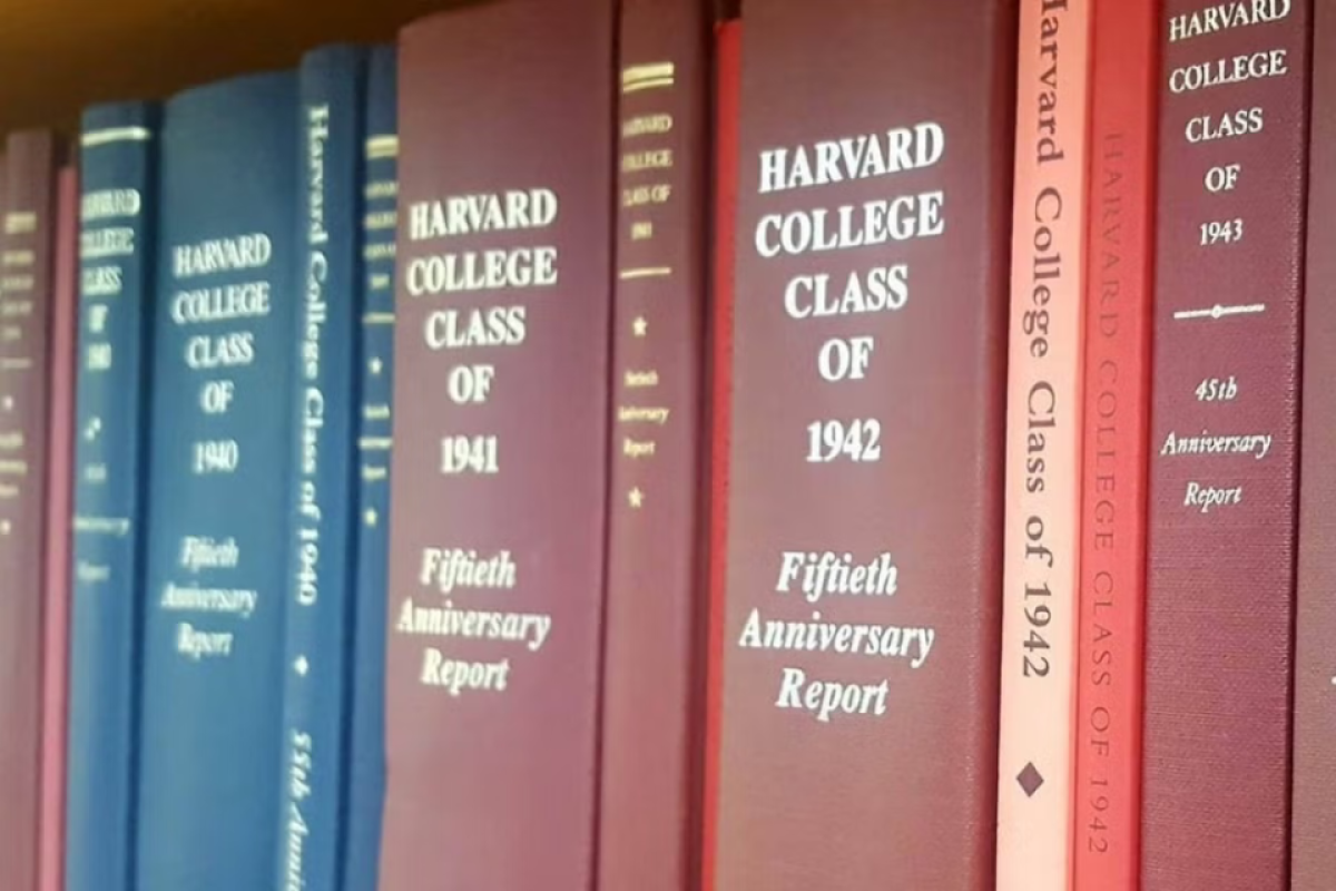 Spines of HAA Class Report books