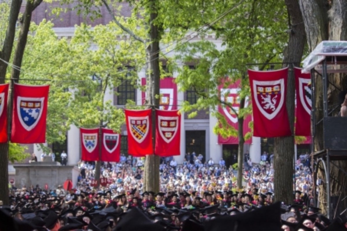 Photo of graduating students filling tercentenary theater