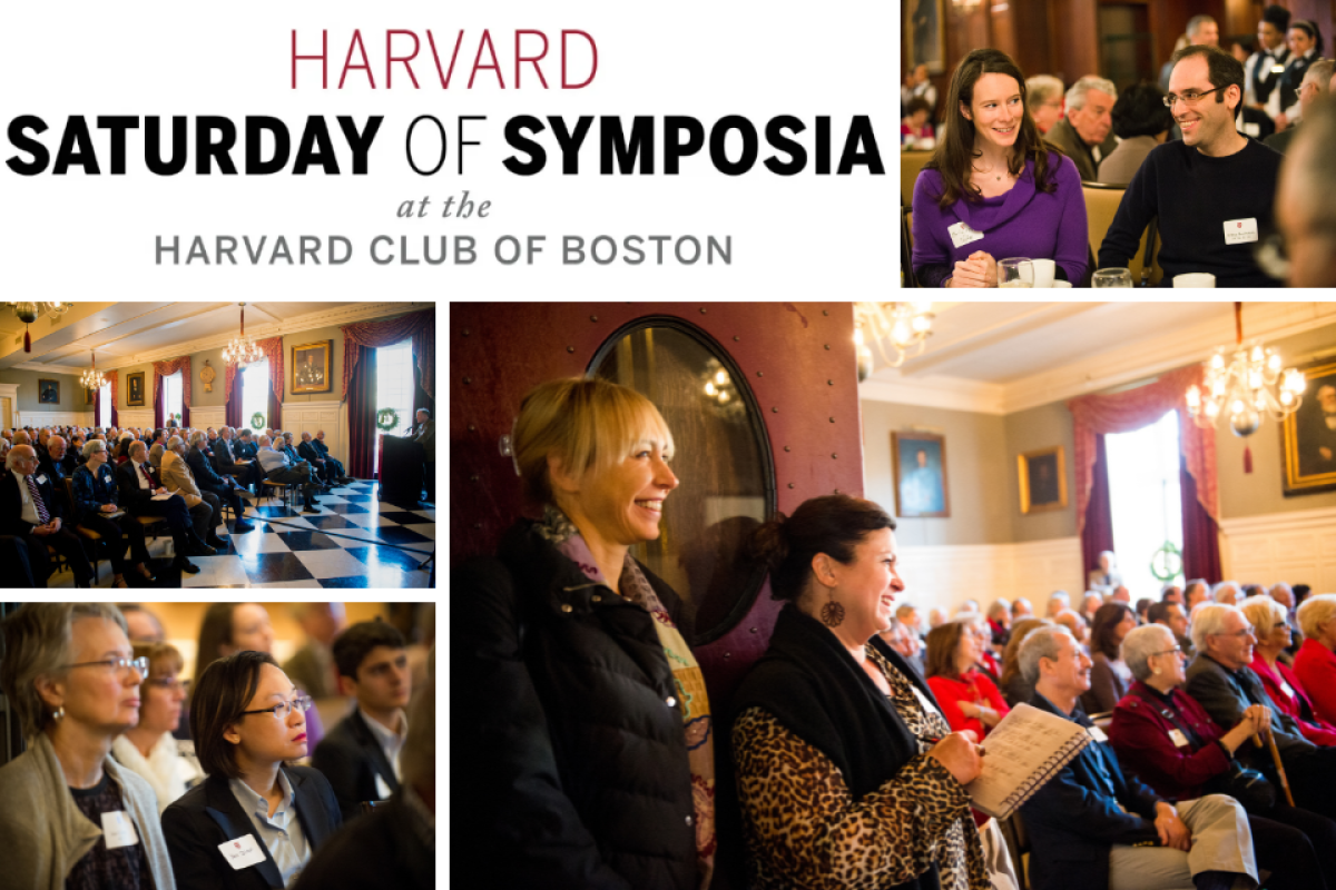 Scenes from former Saturday of Symposia events