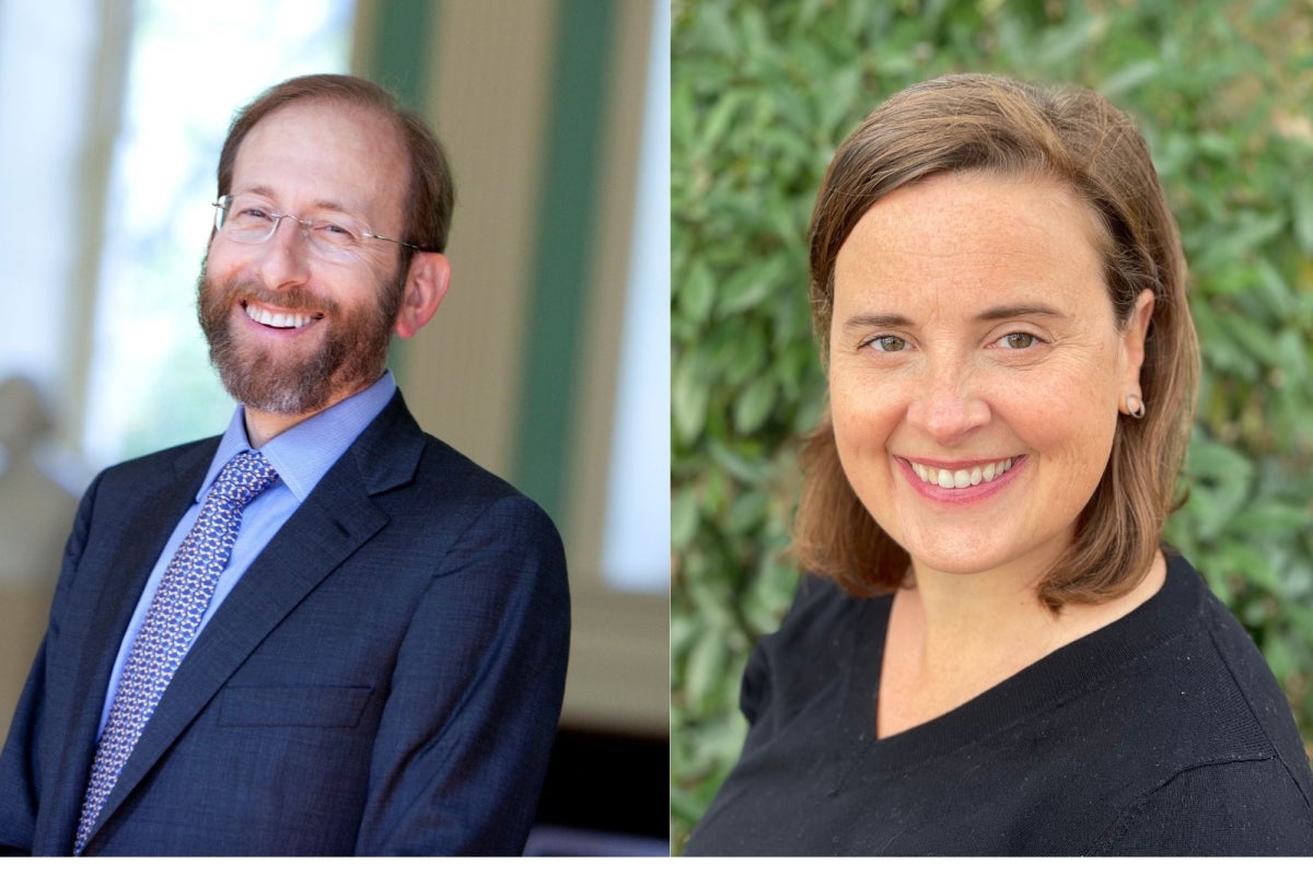 Alan Garber and Sarah Karmon side by side