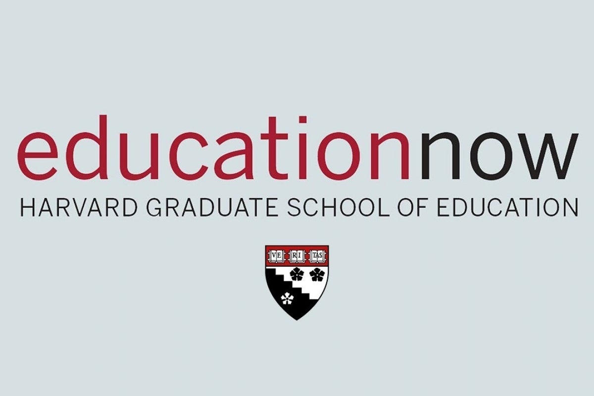 EdNow logo and HGSE shield