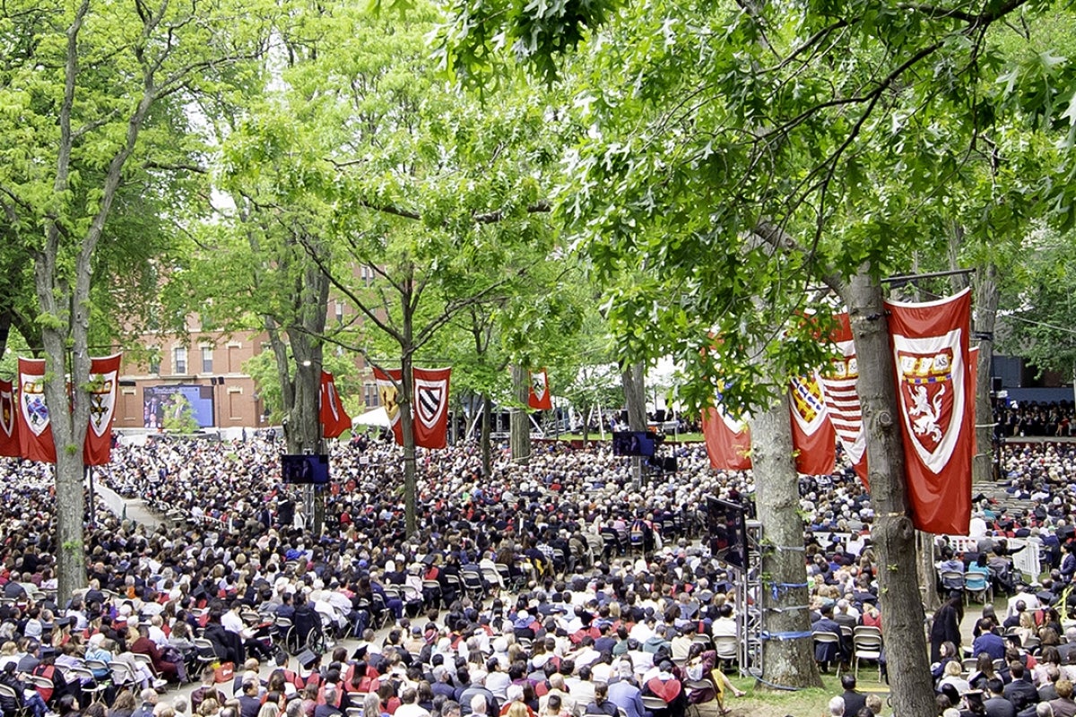 Image of Tercentenary Theater during Commencement