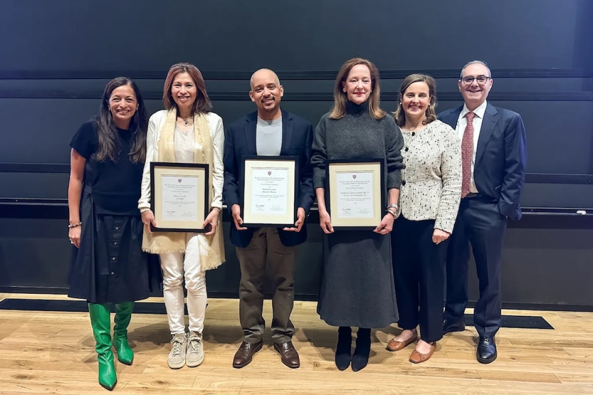 Award recipients pose with HAA leaders