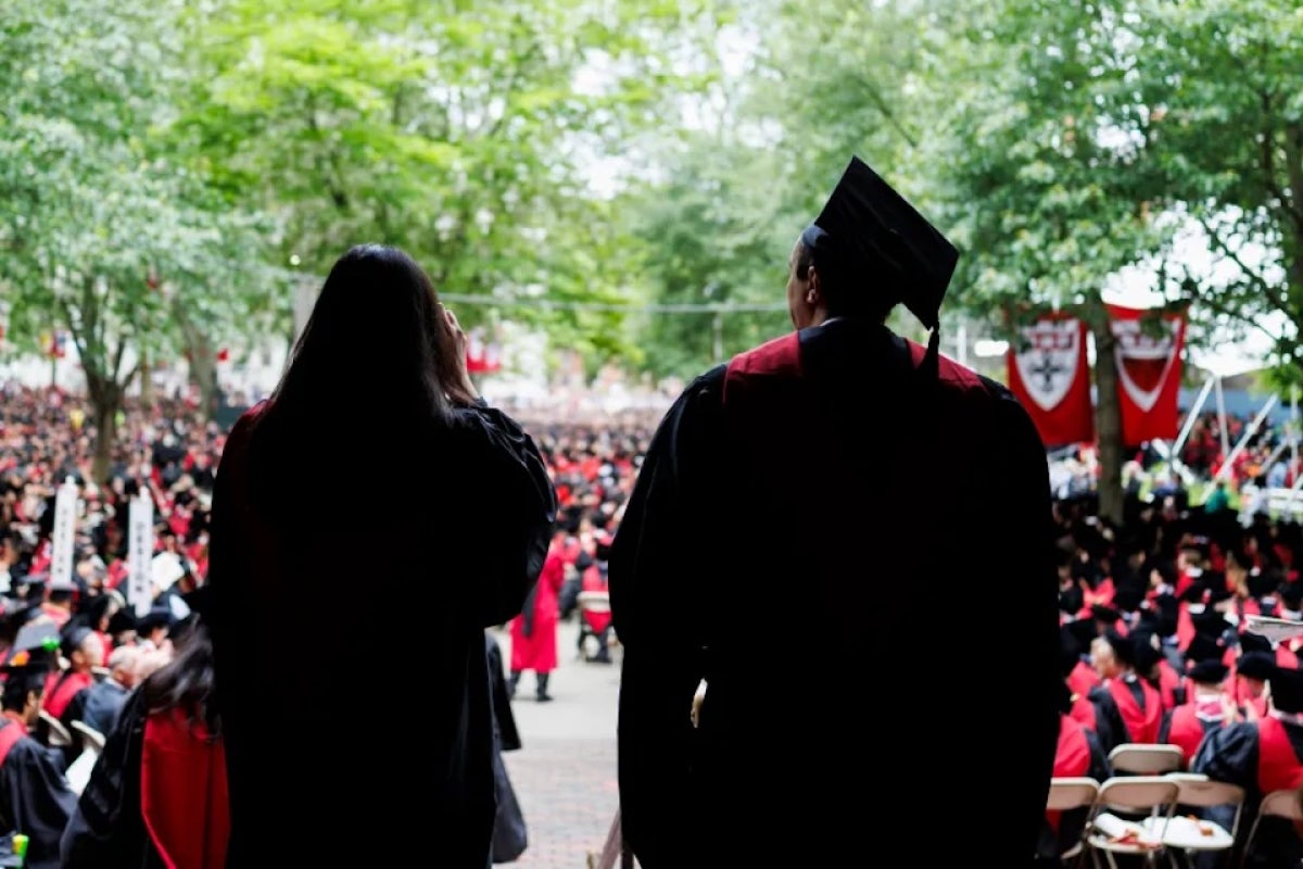 Harvard graduates in Tercentenary Theatre