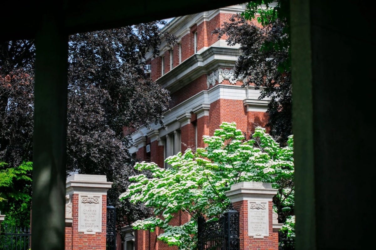 A Harvard gate on Quincy Street