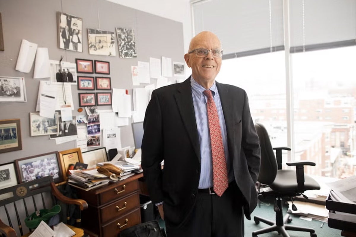 Jack Reardon smiles in his office
