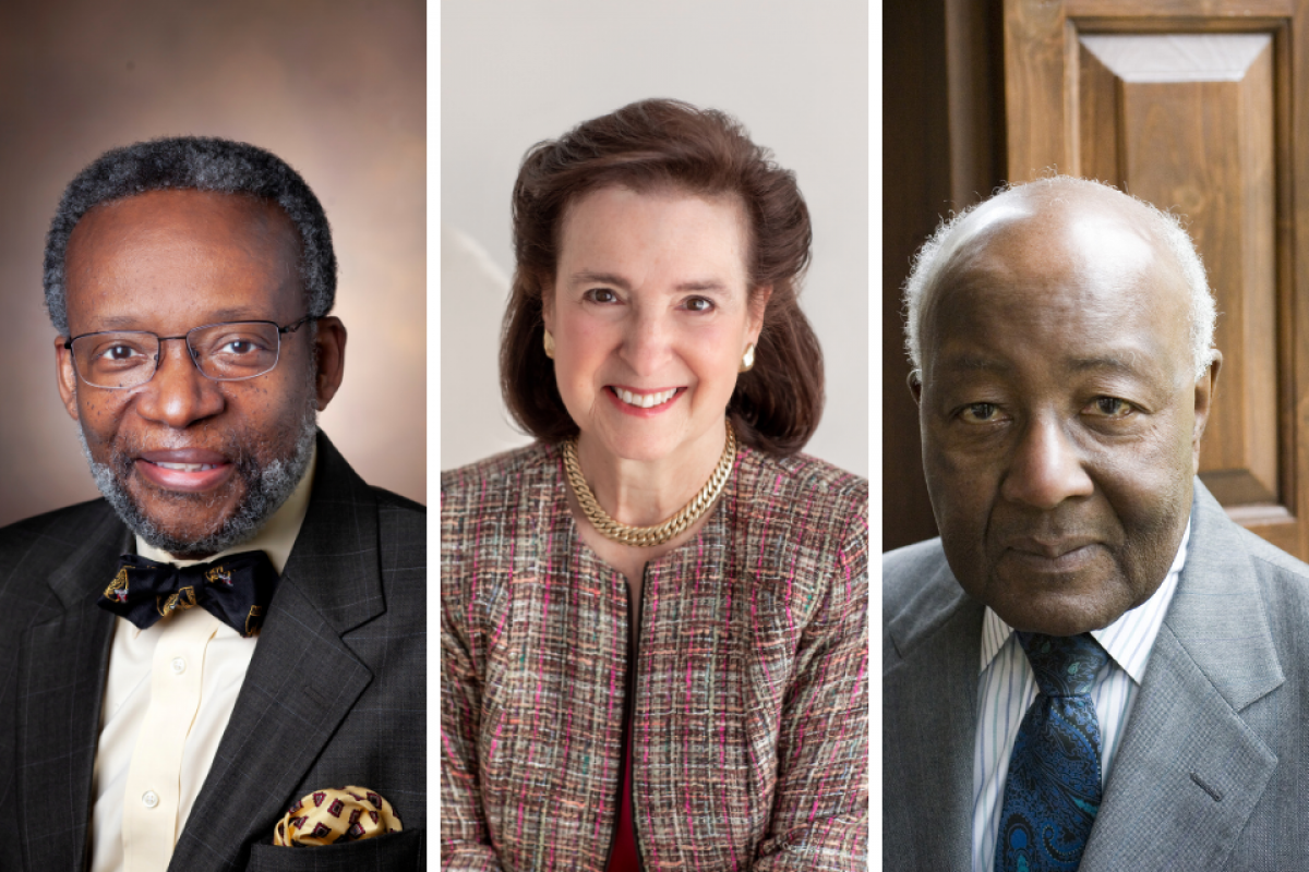 2021 Harvard Medalists Walter K. Clair, Nancy-Beth Gordon Sheerr, and Preston N. Williams