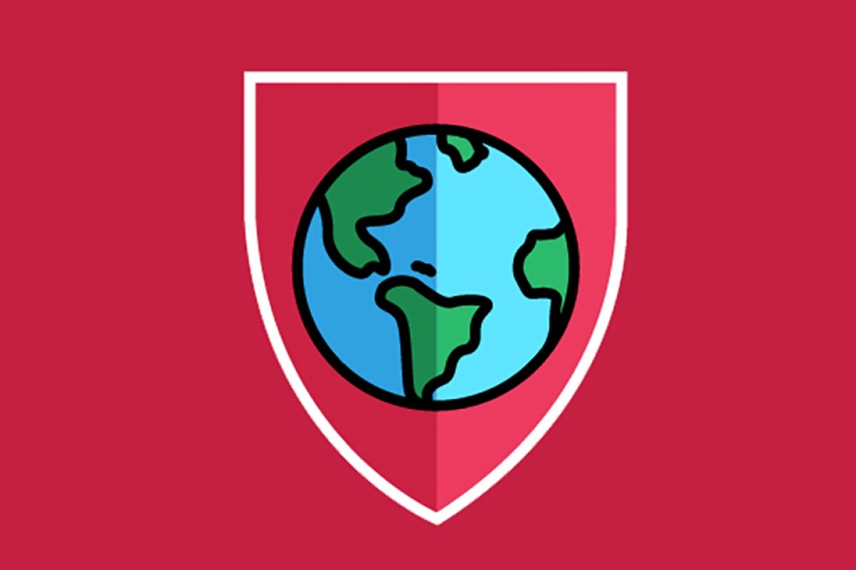 Veritas shield with globe in the center