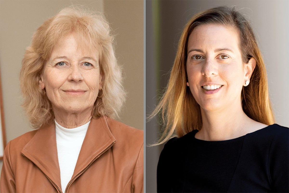 Peggy Newell (left) and Nicole Merhill