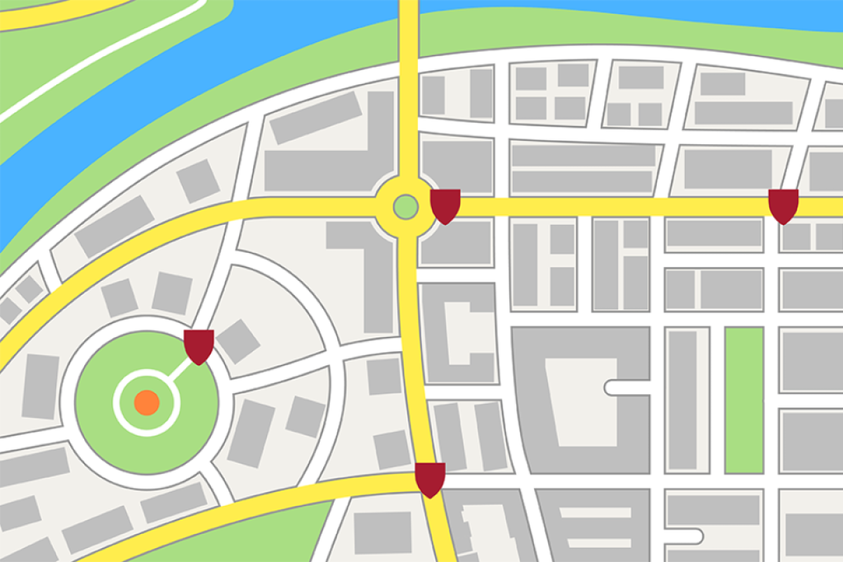 Welcome to Your City logo map