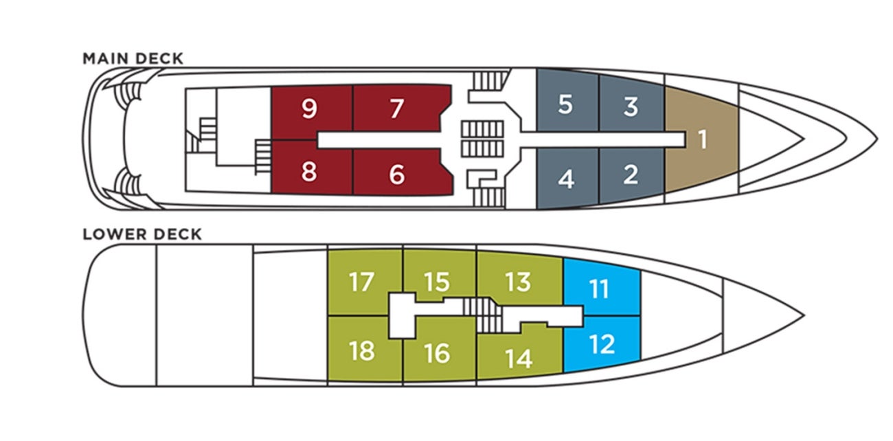 Queen Eleganza deck plan