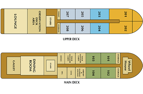 Mekong Princess Deck Plan