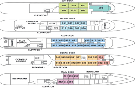 Sea Spirit Deck Plan