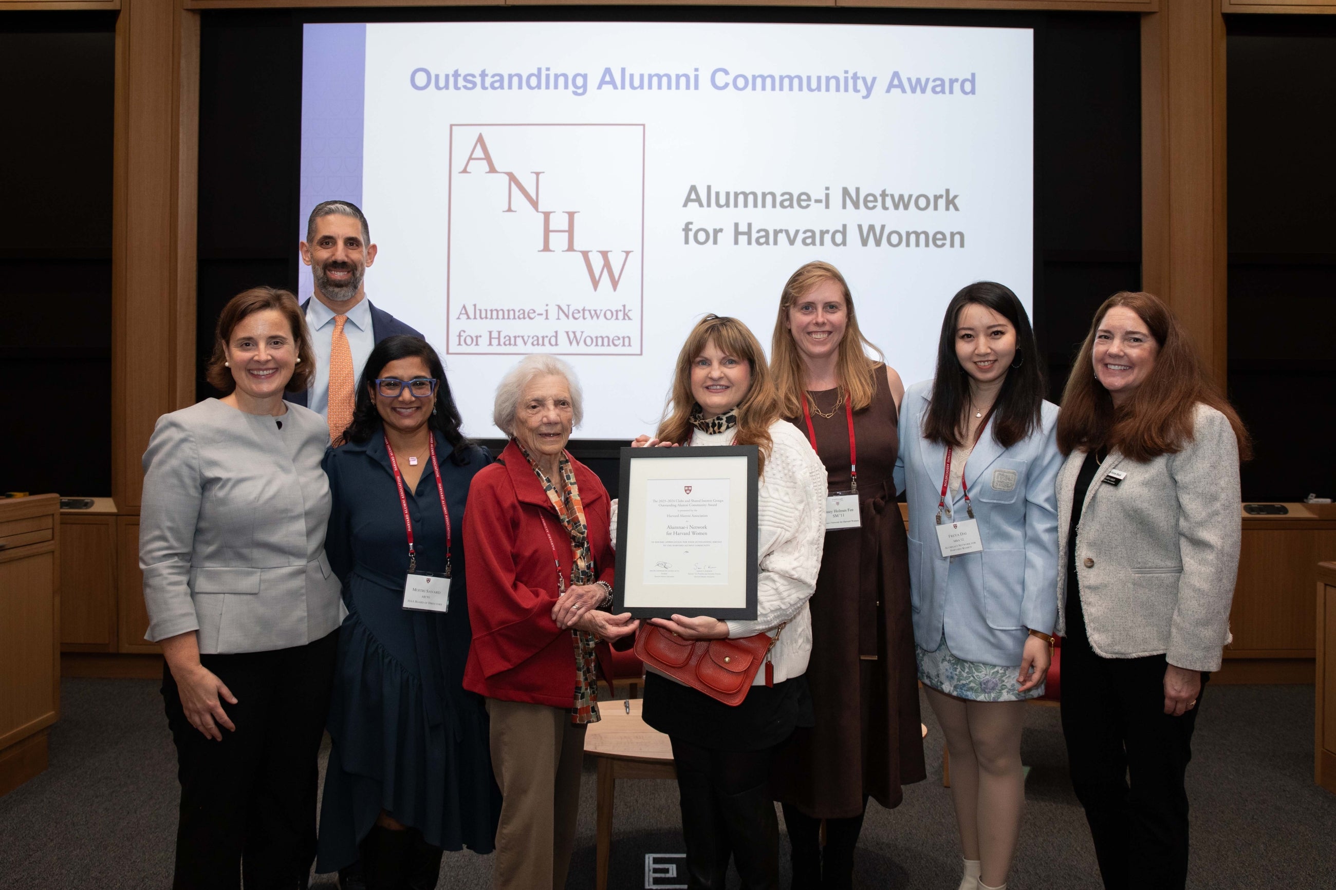 Left to right: Sarah C. Karmon, Shahm Al-Wir, Moitri Chowdhury Savard, Acey Welch, Lora-Maria Bernard, Casey Holmes Fee, Freya Dai, and Mary-Helen Black.