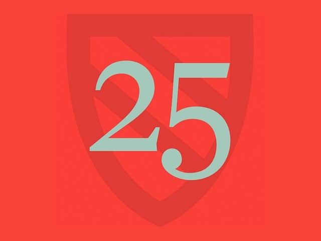 25th Anniversary Harvard Radcliffe Institute graphic