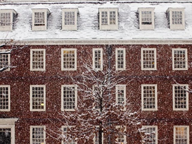 Harvard in winter