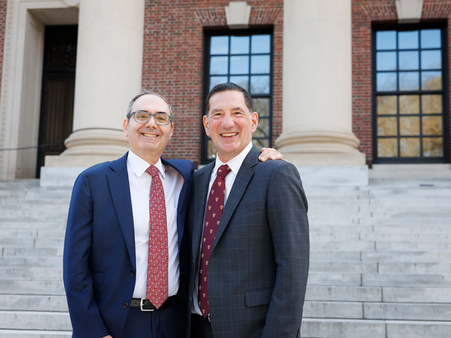 David Battat (left) with Will Makris (right)