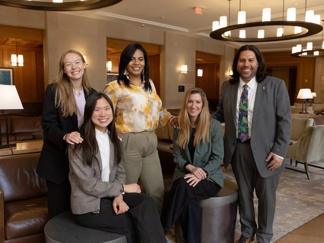Harvard Legal Aid Bureau staff and students with Family Matters 1st executive director Tatiana Rodriguez