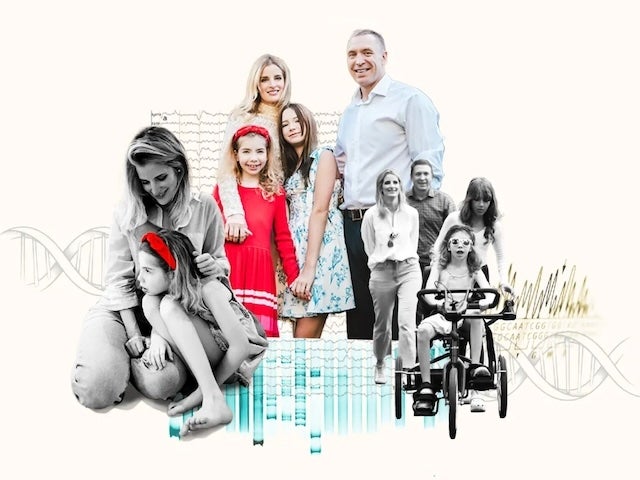 The Frost family: Annabel, 10; Clara, 13; and their parents, Nina and Simon