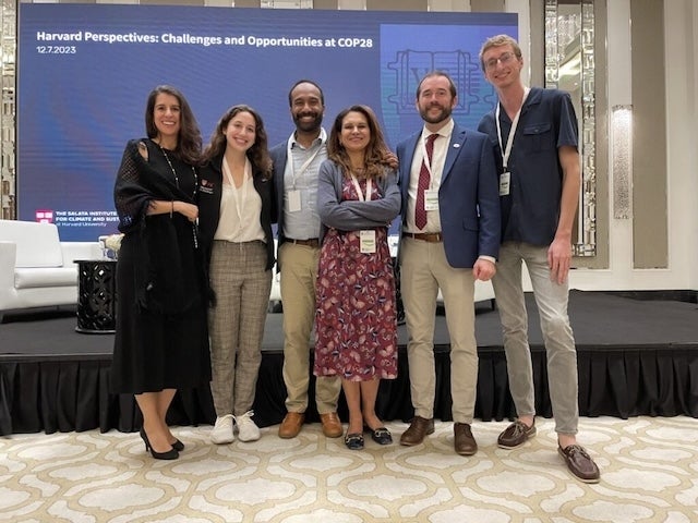 Members of the Harvard health team at COP28